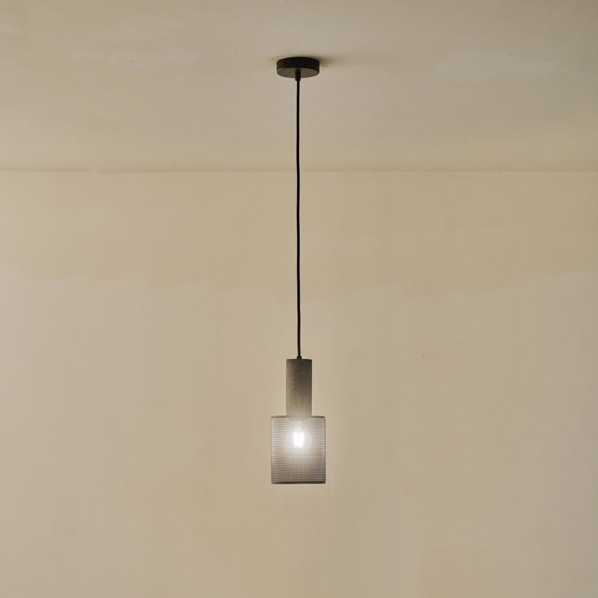 Hanglamp aan een koord 1xE27/40W/230V zwart