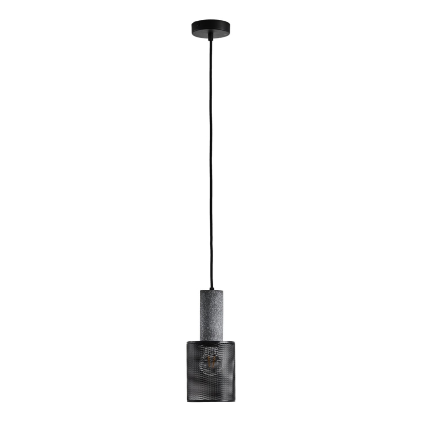 Hanglamp aan een koord 1xE27/40W/230V zwart