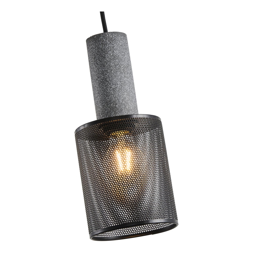Hanglamp aan een koord 1xE27/40W/230V zwart