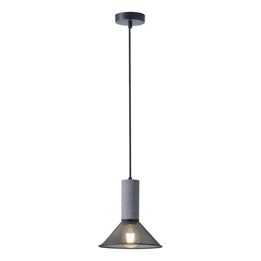 Hanglamp aan een koord 1xE27/40W/230V zwart