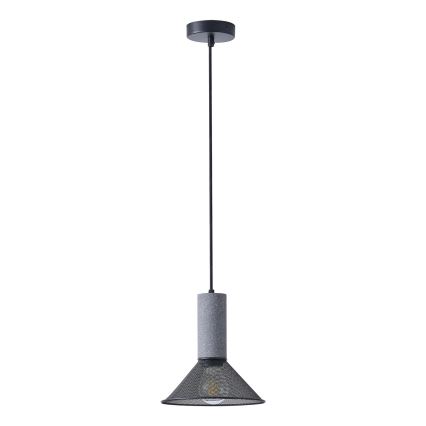 Hanglamp aan een koord 1xE27/40W/230V zwart