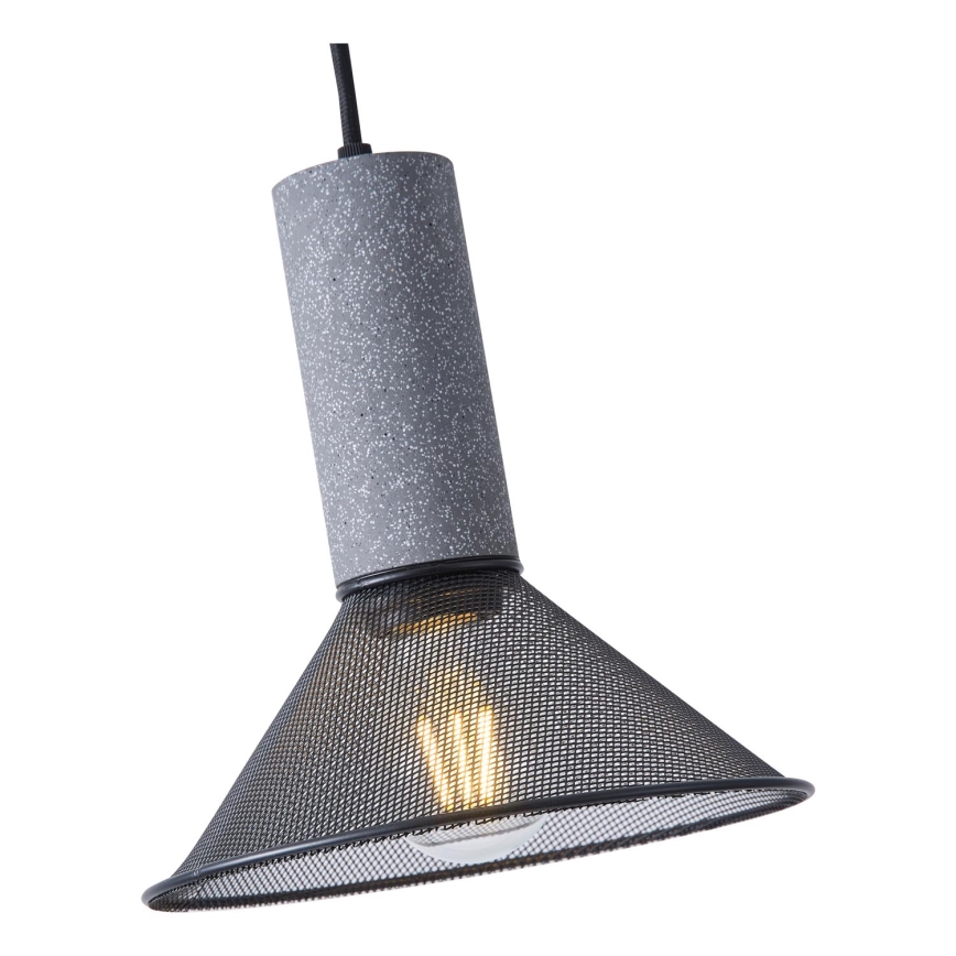 Hanglamp aan een koord 1xE27/40W/230V zwart