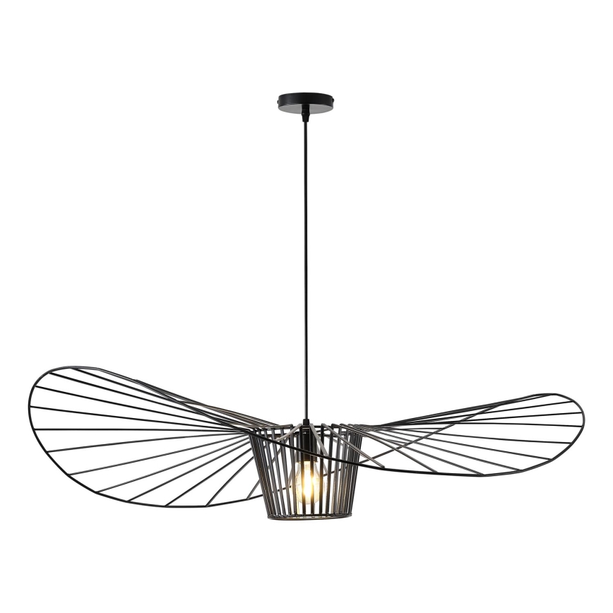 Hanglamp aan een koord 1xE27/40W/230V zwart