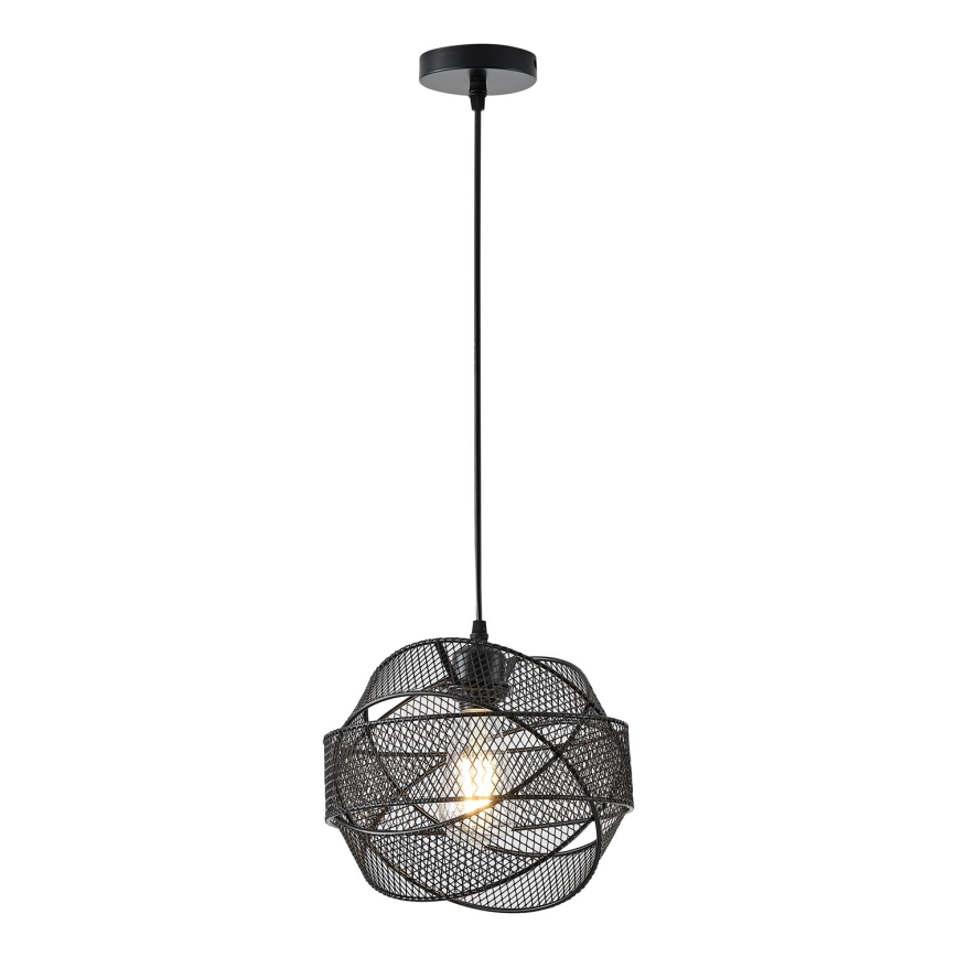 Hanglamp aan een koord 1xE27/40W/230V zwart