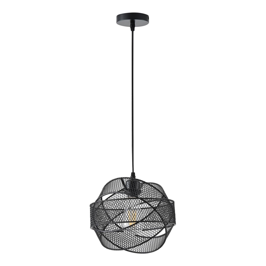 Hanglamp aan een koord 1xE27/40W/230V zwart