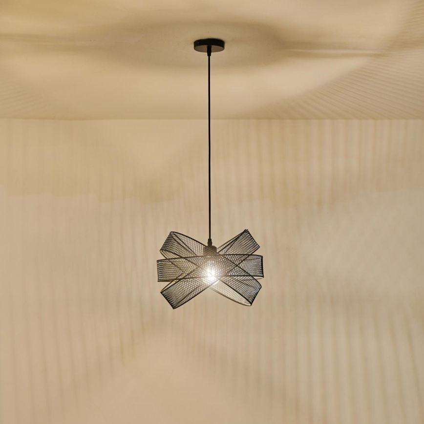 Hanglamp aan een koord 1xE27/40W/230V zwart