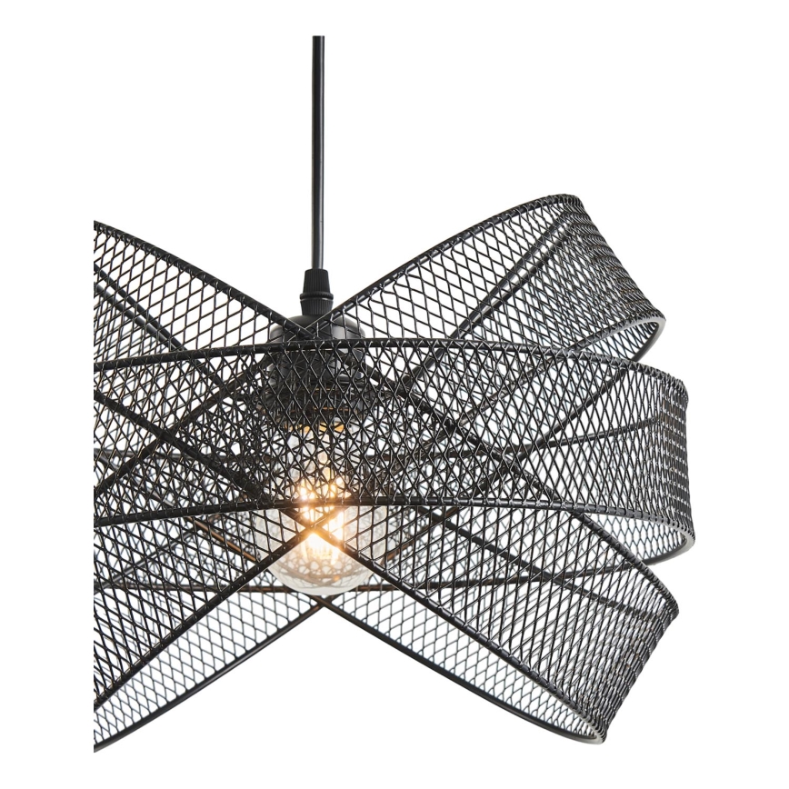 Hanglamp aan een koord 1xE27/40W/230V zwart