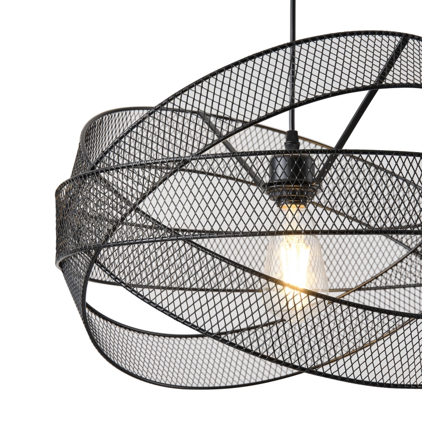 Hanglamp aan een koord 1xE27/40W/230V zwart