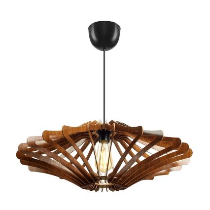 Hanglamp aan een koord 1xE27/60W/230V bruin diameter 47 cm