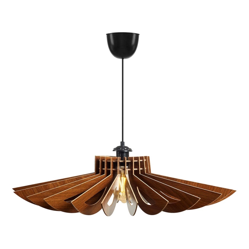 Hanglamp aan een koord 1xE27/60W/230V bruin diameter 52 cm