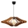 Hanglamp aan een koord 1xE27/60W/230V bruin diameter 59 cm