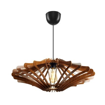 Hanglamp aan een koord 1xE27/60W/230V bruin diameter 59 cm