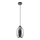 Hanglamp aan een koord 1xE27/60W/230V diameter 16 cm zwart