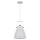 Hanglamp aan een koord 1xE27/60W/230V wit 26,5cm