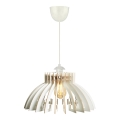 Hanglamp aan een koord 1xE27/60W/230V wit diameter 39 cm