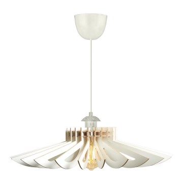 Hanglamp aan een koord 1xE27/60W/230V wit diameter 68 cm