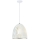 Hanglamp aan een koord 1xE27/60W/230V wit