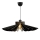 Hanglamp aan een koord 1xE27/60W/230V zwart d. 52 cm hout