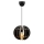 Hanglamp aan een koord 1xE27/60W/230V zwart diameter 20 cm