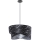 Hanglamp aan een koord 1xE27/60W/230V zwart/zilver