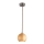 Hanglamp aan een koord 1xGU10/10W/230V essehout/massief hout bruin