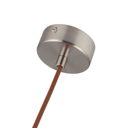 Hanglamp aan een koord 1xGU10/10W/230V essehout/massief hout bruin