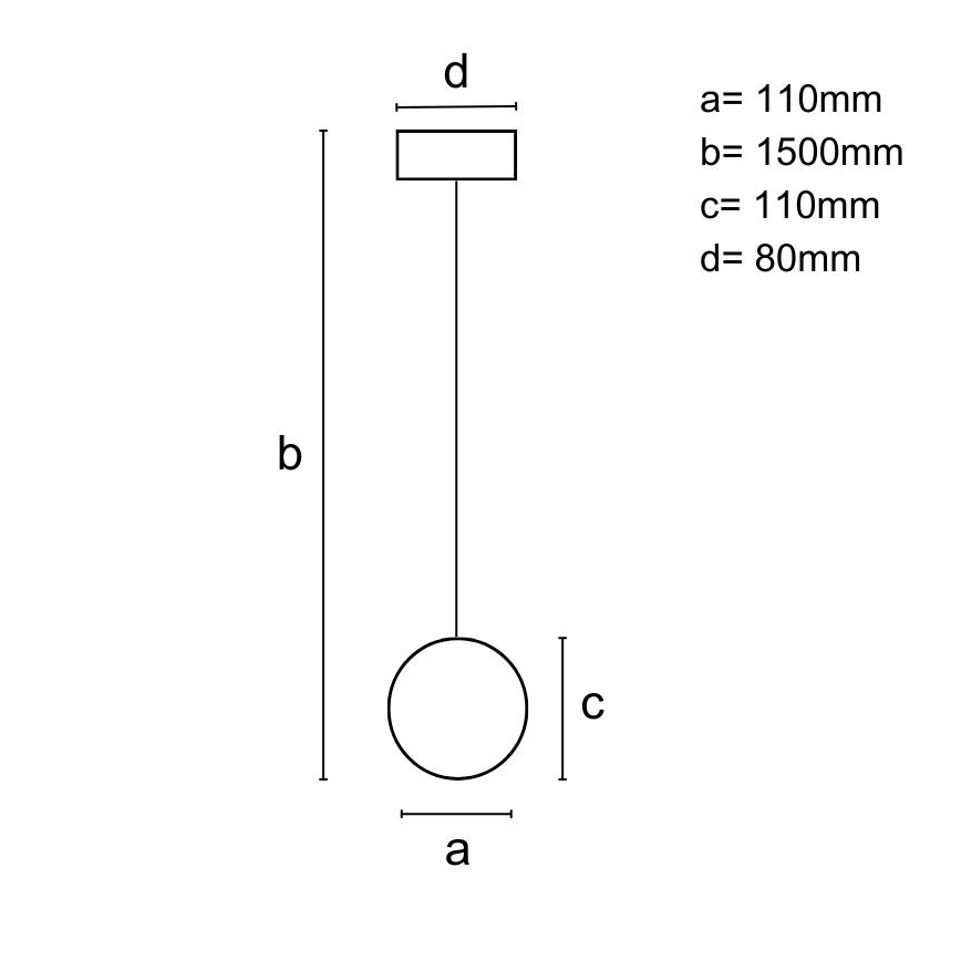 Hanglamp aan een koord 1xGU10/10W/230V essehout/massief hout zwart
