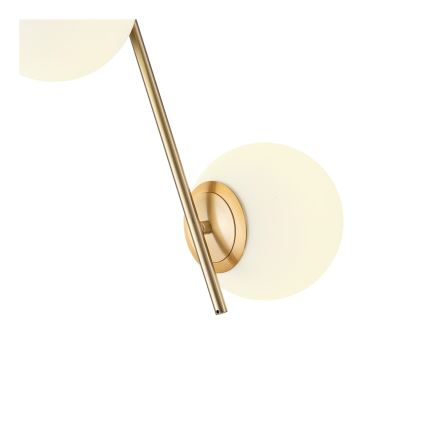 Hanglamp aan een koord 2xE27/40W/230V messing