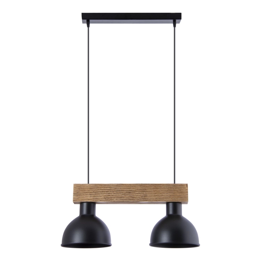 Hanglamp aan een koord 2xE27/60W/230V