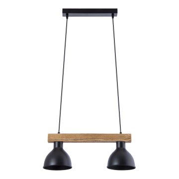 Hanglamp aan een koord 2xE27/60W/230V