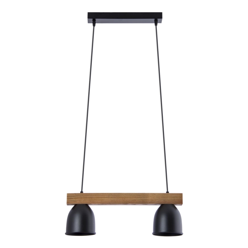 Hanglamp aan een koord 2xE27/60W/230V