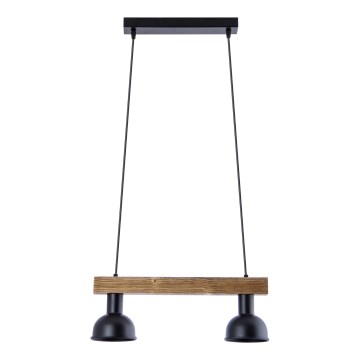 Hanglamp aan een koord 2xE27/60W/230V