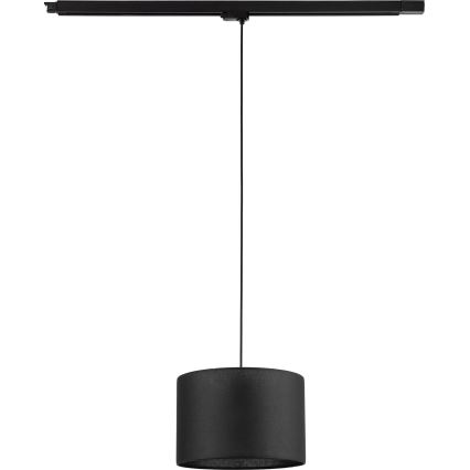 Hanglamp aan een koord voor een 3-fase rail systeem TRACER 1xE27/15W/230V diameter 30 cm zwart