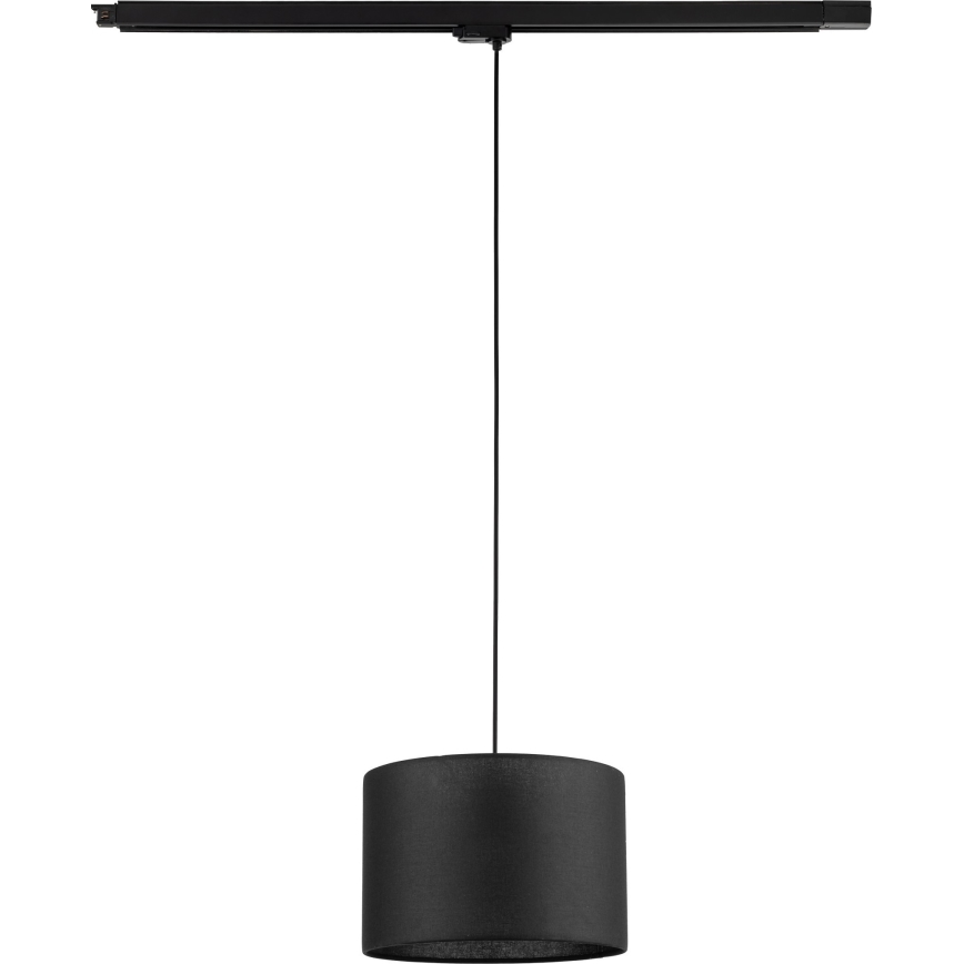 Hanglamp aan een koord voor een 3-fase rail systeem TRACER 1xE27/15W/230V diameter 30 cm zwart