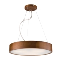 Hanglamp aan een koord 3xE27/60W/230V ø 47 cm grenen