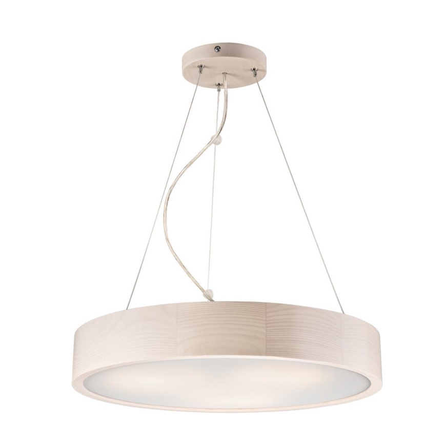 Hanglamp aan een koord 3xE27/60W/230V ø 47 cm grenen