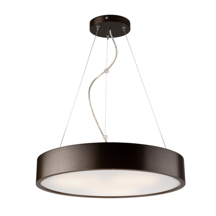 Hanglamp aan een koord 3xE27/60W/230V ø 47 cm grenen