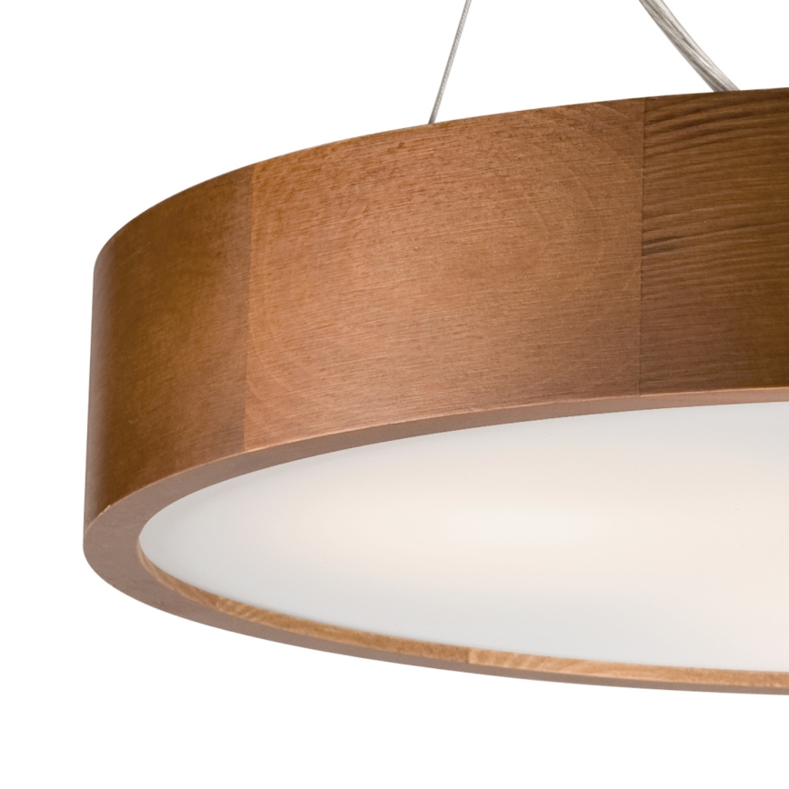 Hanglamp aan een koord 3xE27/60W/230V ø 47 cm grenen
