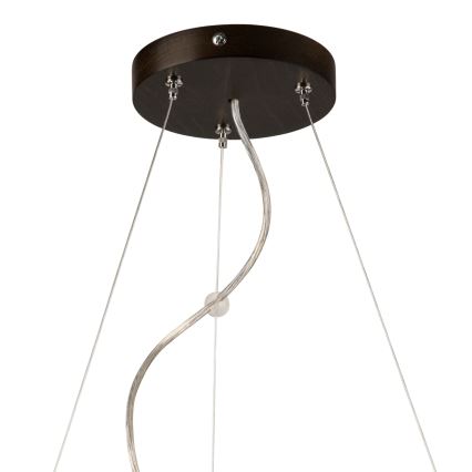 Hanglamp aan een koord 3xE27/60W/230V ø 47 cm grenen