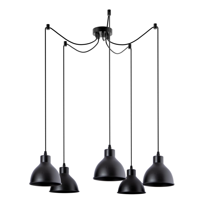 Hanglamp aan een koord 5xE27/60W/230V spin
