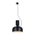 Hanglamp aan een koord ABEL 2xE27/11W/230V diameter 28 cm zwart