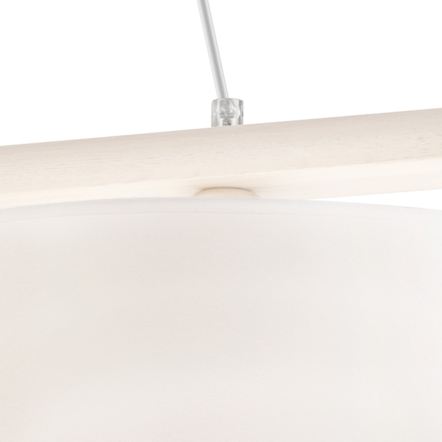 Hanglamp aan een koord AIDA 2xE27/60W/230V eiken - FSC gecertificeerd
