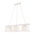 Hanglamp aan een koord AIDA 3xE27/60W/230V eiken - FSC gecertificeerd