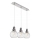 Hanglamp aan een koord AKSO 3xE14/40W/230V zilver