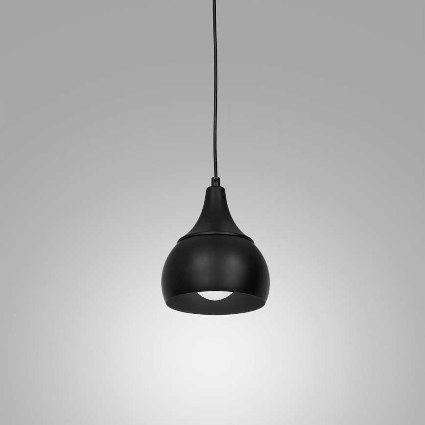 Hanglamp aan een koord AKTAN 1xE27/60W/230V zwart