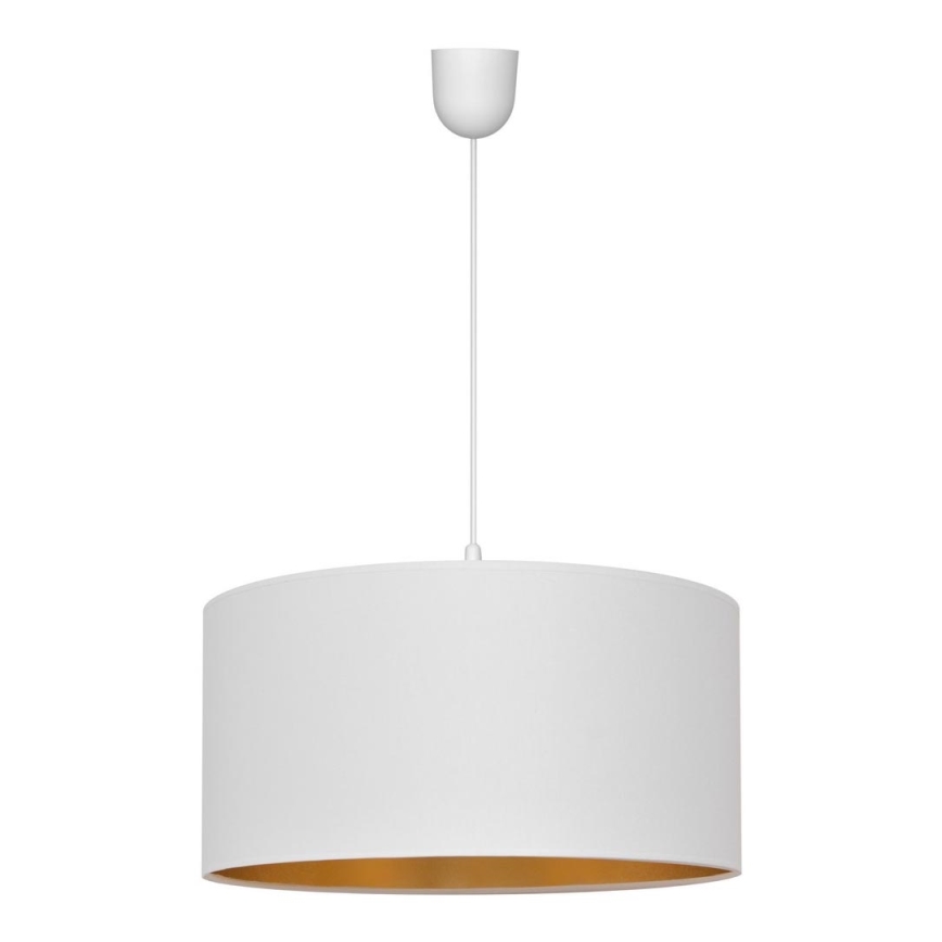 Hanglamp aan een koord ALBA 1xE27/15W/230V d. 40 cm wit/goud