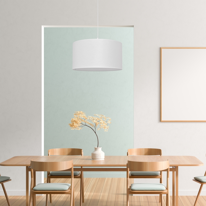 Hanglamp aan een koord ALBA 1xE27/15W/230V d. 40 cm wit