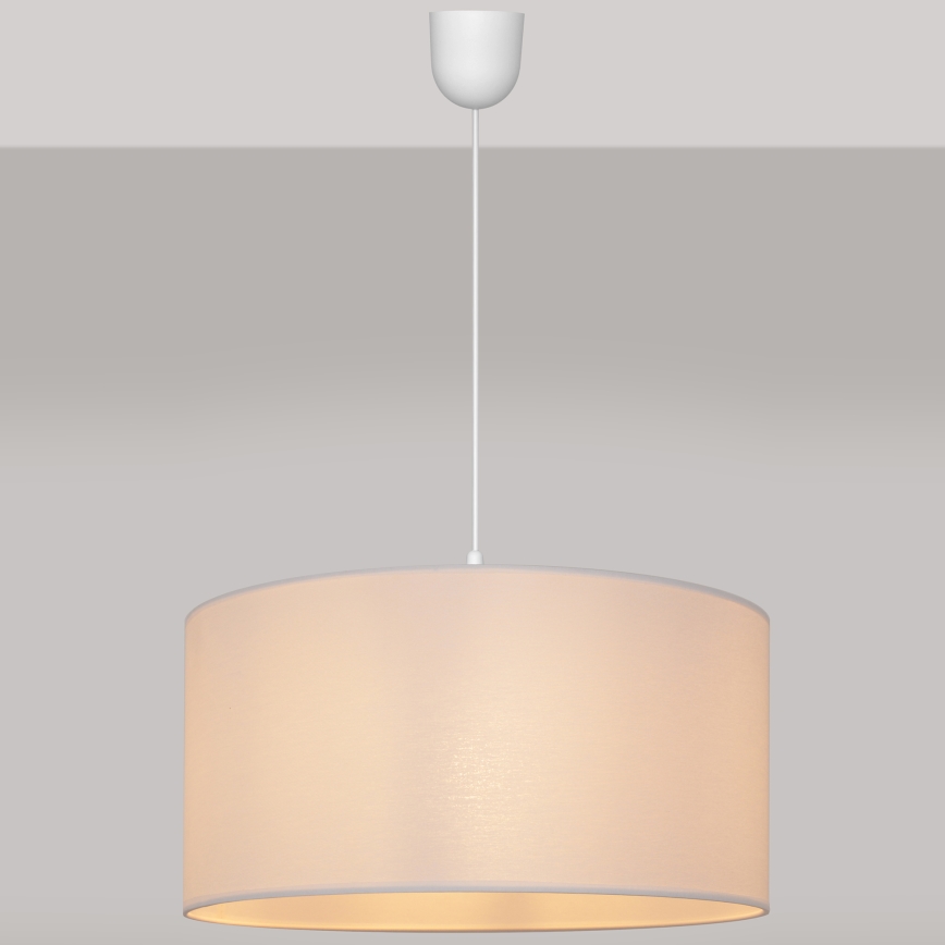 Hanglamp aan een koord ALBA 1xE27/15W/230V d. 40 cm wit