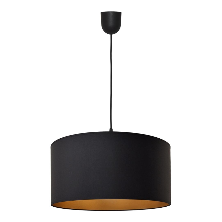 Hanglamp aan een koord ALBA 1xE27/15W/230V d. 40 cm zwart/goud