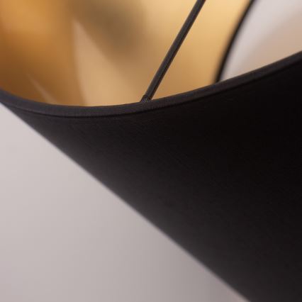 Hanglamp aan een koord ALBA 1xE27/15W/230V d. 40 cm zwart/goud